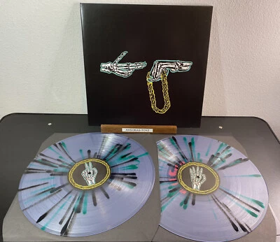 Run The Jewels (Killer Mike & El-P) Green & Black Splatter 2xLP Vinyl Pre Owned - Image 1 of 4