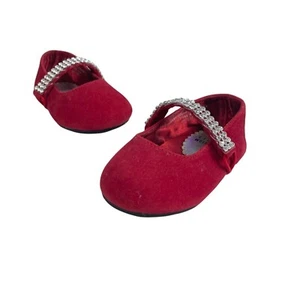 Stuart Witzman Baby Toddlers Sugar Ballerina Burgundy Shoes Sz 2 - Picture 1 of 9