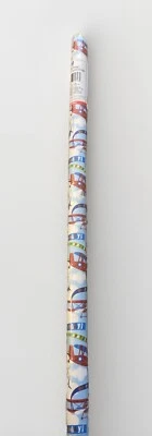 VOILA Gift Wrap Birthday Boy Wrapping Paper Size 30"x7'  NEW - Image 1 of 4