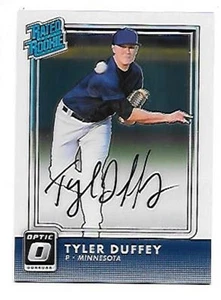 TYLER DUFFEY 2016 DONRUSS OPTIC RATED ROOKIES SIGNATURES #RR-TD FREE COMBINED SH - Picture 1 of 1