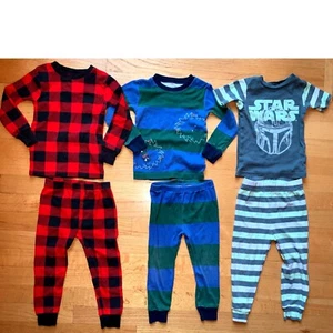 Lot de 3 pyjamas Carters vêtements de nuit Star Wars plaid 2T - Photo 1/5