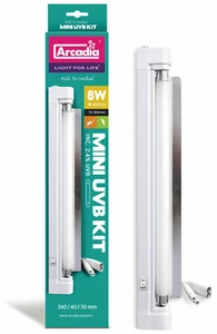 Arcadia Mini 8W UVB Kit Lighting Kit Birds Reptiles Amphibians Parrot Lamp Gecko - Picture 1 of 1