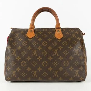 LOUIS VUITTON Monogram Speedy 30 Hand Bag M41526 LV Auth 05E023520011 - Picture 1 of 20