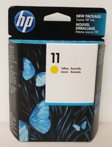 Genuine OEM HP 11 Yellow Ink Cartridge C4838A Expired 2012 Sealed - Picture 1 of 7