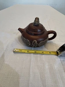 Antique Chinese Pottery Teapot/China Bombay - Picture 1 of 5