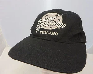 Planet Hollywood Chicago  baseball cap hat adjustable black - Picture 1 of 1