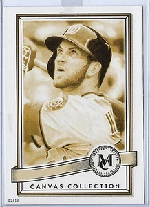 2015 Topps Museum 5x7 Gold BRYCE HARPER # 1/10 Made NATS CANVAS COLLECTION #CC-6 - Picture 1 of 1