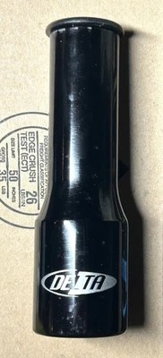 DELTA Alloy Bicycle Stem Raiser Black 1 1/8 Inch 3 1/4” Extension - Image 1 of 4