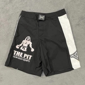 Tapout THE PIT Nero Bianco Activewear Pantaloncini da Lotta Pantaloncini da Allenamento Uomo Taglia S - Foto 1 di 6