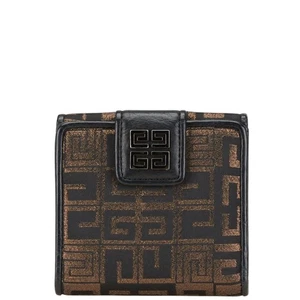 Givenchy logo Bifold Wallet W Hook Wallet Compact Wallet Women 【Used】 - Picture 1 of 8