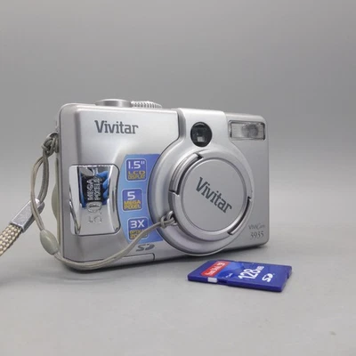 Vivitar Digital Camera Vivicam 3935 5.0MP Silver Tested - Image 1 of 4