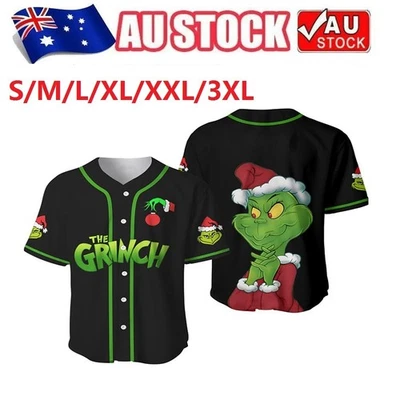 NEW The G-rinch is this jolly enough Christmas Baseball JERSEY, Xmas Gifts AU - image 1 of 4