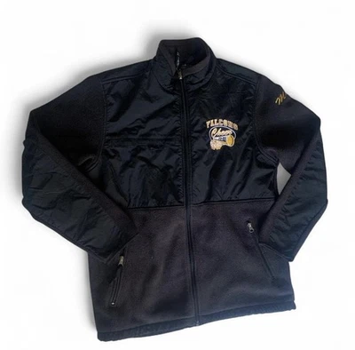 Charles River Apparel 黑色羊毛夹克全拉链猎鹰男式小号 — 第 1/4 张图片