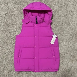 BCBGeneration Weste Damen Small Deep Pink BCBG Puffer Kapuze umweltfreundlich - Bild 1 von 12