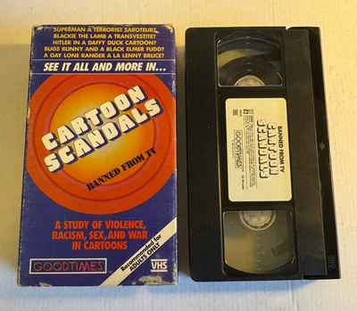 Cartoon Scandals VHS Good TESTED PLAYS GREAT Goodtimes 1987 Banned From TV - Image 1 of 4