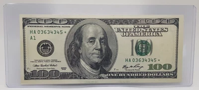2006- $100. US Federal Reserve Star Note HA03634345* - Image 1 of 4