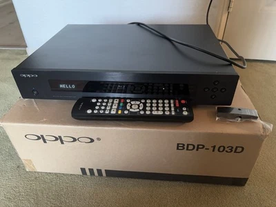 OPPO BDP-103D 3D Darbee Edit Blu Ray 4k Upscale Player Remote Wireless And Box - Image 1 of 4