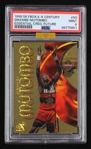 Dikembe Mutombo 1998 E-X Century Essential Credentials /41 #50 PSA 9 MBA Gold - Picture 1 of 2