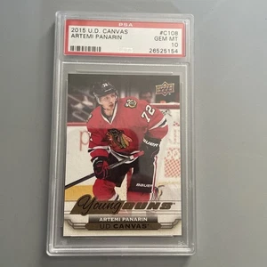 Graded 2015 Upper Deck Canvas Artemi Panarin #C108 Rookie RC Hockey Card PSA 10 - Bild 1 von 2