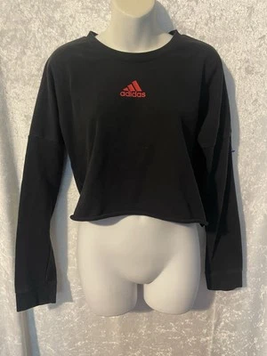 Adidas Crop Sweatshirt Size XS athletic style top women’s adidas shirt colorful - Image 1 of 3