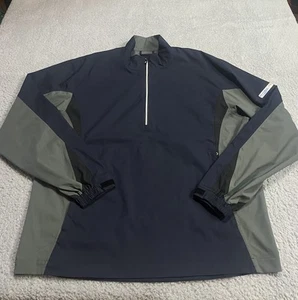 Footjoy Jacket Mens Extra Large Blue Gray Half Zip Golfer Outdoors Dry Hydrolite - Picture 1 of 15