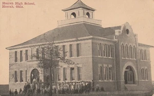 Harrah High School, Harrah, Okla Postcard - Picture 1 of 2