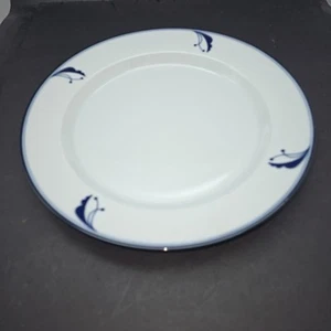 Dansk Flora Bayberry Blue White  13” Large Serving Platter Japan EUC - Picture 1 of 6