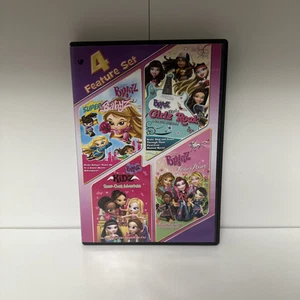 Bratz 4 Feature Set DVD Super Babyz/Girlz Rock/Kidz Sleepover/Fashion Pixiez DVD - Picture 1 of 13