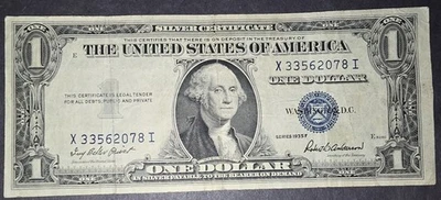 1935 F $1 Dollar Silver Certificate Note/Bill X33562078I LS6 - Image 1 of 2