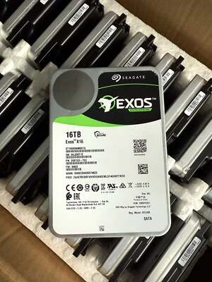 Seagate ST16000NM001G 16TB Exos X16 512e 6Gb/s 3.5'' SATA Enterprise Hard Drive - Image 1 of 4