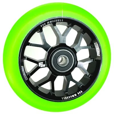 Fantic26 Spy7 Stunt-Scooter Rolle 110mm Abec11 Roller Wheel Schwarz /Pu Grün