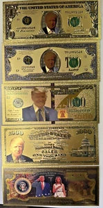 2024 Trump Gold Foil Currency - Picture 1 of 8