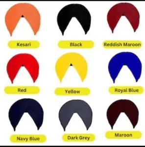Turbante tradizionale Sikh/Cappello Punjabi/Punjabi Pagri/Sikh full voile - 5,5 MT - Foto 1 di 12