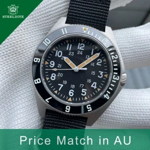 Steeldive SD1944, Retro Military, NH35, Sapphire, Lume, Diving, Nylon, BNIB - Picture 1 of 23