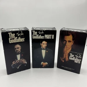 The Godfather Collection Part 1 and 2 VHS 1972 set of 6 Tapes, I, II & III - Picture 1 of 12