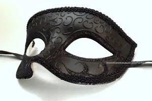 Venetian Classic Men Boys Eye Mask Masquerade Costume Ball dress up Prom Party - Picture 1 of 16