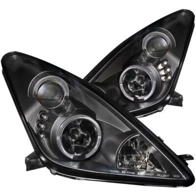Anzo 121387 Black Clear Lens Projector Headlights fit for 00-05 Toyota Celica - Image 1 of 2