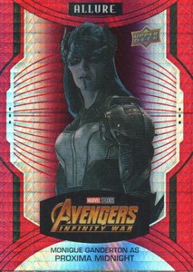 2022 Marvel Studios Allure Red Prism Trading Card #134 Proxima Midnight SP