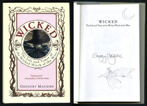 Gregory Maguire SIGNED Wicked HC 1st Ed Witch + SKETCH PSA/DNA Cert AUTOGRAPHED