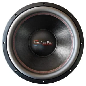 AMERICAN BASS HD 15” 2200W/4400W (RMS/MAX) ULTRA HEAVY-DUTY SUBWOOFER DUAL 2-OHM - Picture 1 of 3