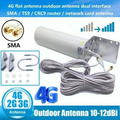 MARKENLOS Connettore Dual SMA 3G 4G LTE Amplificatore di Segnale Antenna Supporto Fisso Esterno