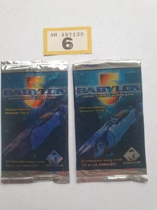 BABYLON 5 CCG DELUXE Edt BOOSTER PACK MINT FACTORY SEALED x 2 - Picture 1 of 3