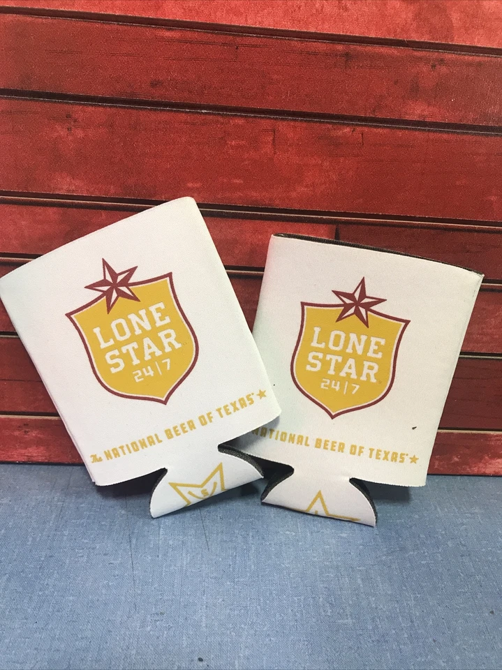 2 Lone Star The National Beer of Texas Koozies Foto 1 de 1