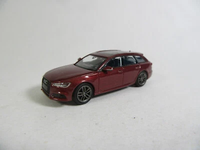 MINICHAMPS 1:87 2018 Audi A 6 Avant Rosso Metallizzato Modello Finito - Immagine 1 di 4