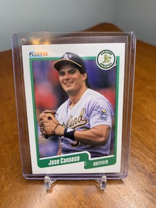 Jose Canseco 1990 Fleer #3 Baseball Card