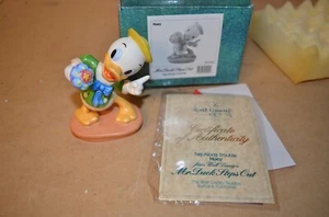 FIGURINE NEUVE WDCC DISNEY TAG ALONG TROUBLE HUEY MR DUCK STEPS OUT - Photo 1/3