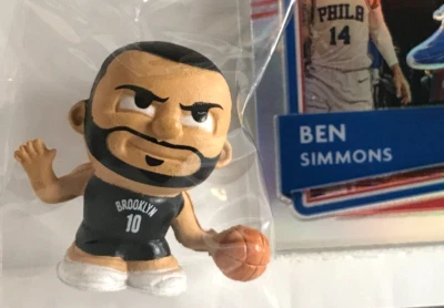 Ben Simmons NBA Teenymates 1" Figure & 2020-21 Donruss Optic SILVER PRIZM #111 - Image 1 of 4