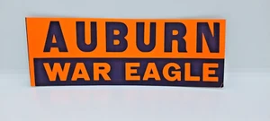 Vintage Auburn Tigers War Eagle Orange Blue Bumper Sticker - Picture 1 of 4
