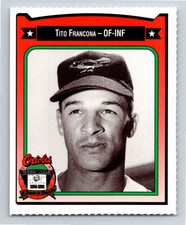 1991 Crown/Coca-Cola Baltimore Orioles Tito Francona Baltimore Orioles #143