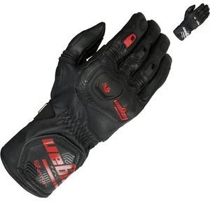 Furygan Higgins Evo Leather Motorcycle Gloves Motorbike Armour Protection Vented - Picture 1 of 30